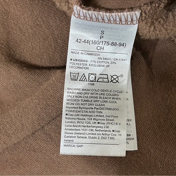 GAP Mens Heritage Logo Tapered Leg Jogger Light/Med Brown Size Small - Picture 5 of 9